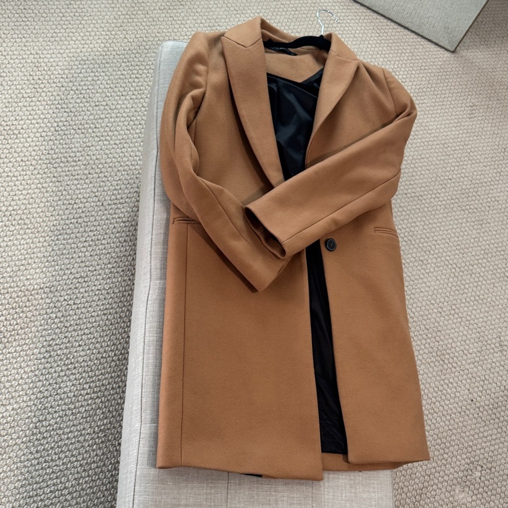 Stylish Tan Overcoat